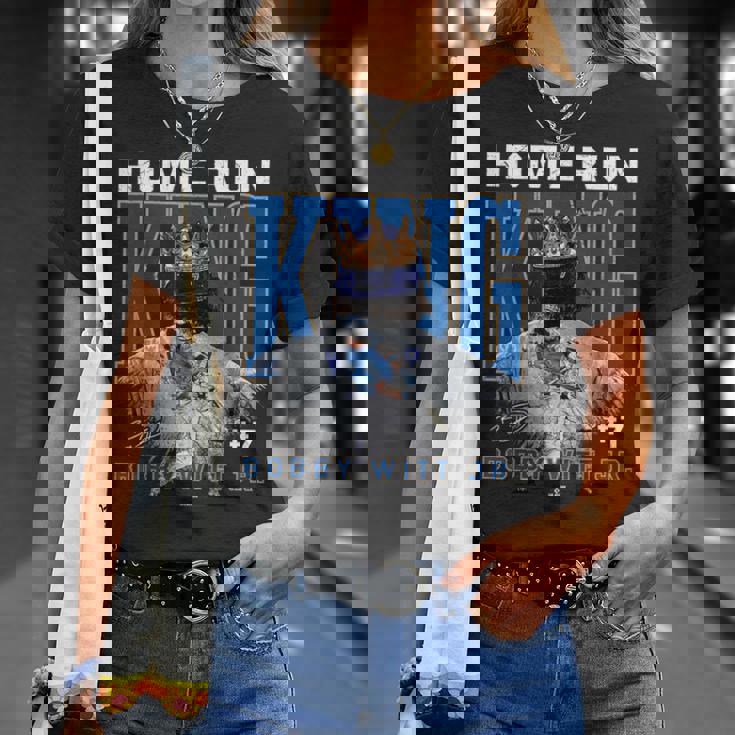 Home Run King Bobby Witt Jr Kansas City Mlbpa Tシャツ 彼女への贈り物