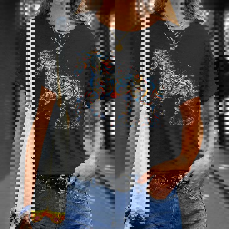 Horse Lover Majestic Horse 馬のグラフィック デザイン Tシャツ 彼女への贈り物