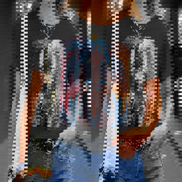 Hot Girl On 男性用 ハーフエンジェル&ハーフデーモンガール Tシャツ 彼女への贈り物