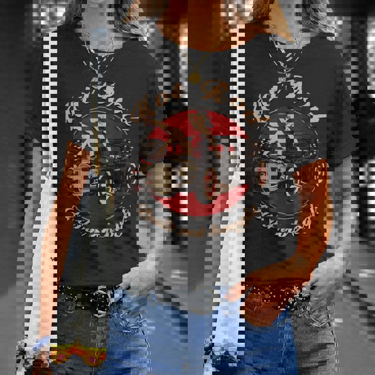 Hot Rod Built Not Bought セクシー ピンナップ ダイス ロカビリー セクシー Tシャツ 彼女への贈り物