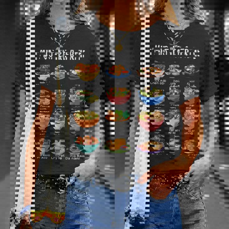 I'm Just Here For The Filipino Food トラディショナルピノイフード Tシャツ 彼女への贈り物