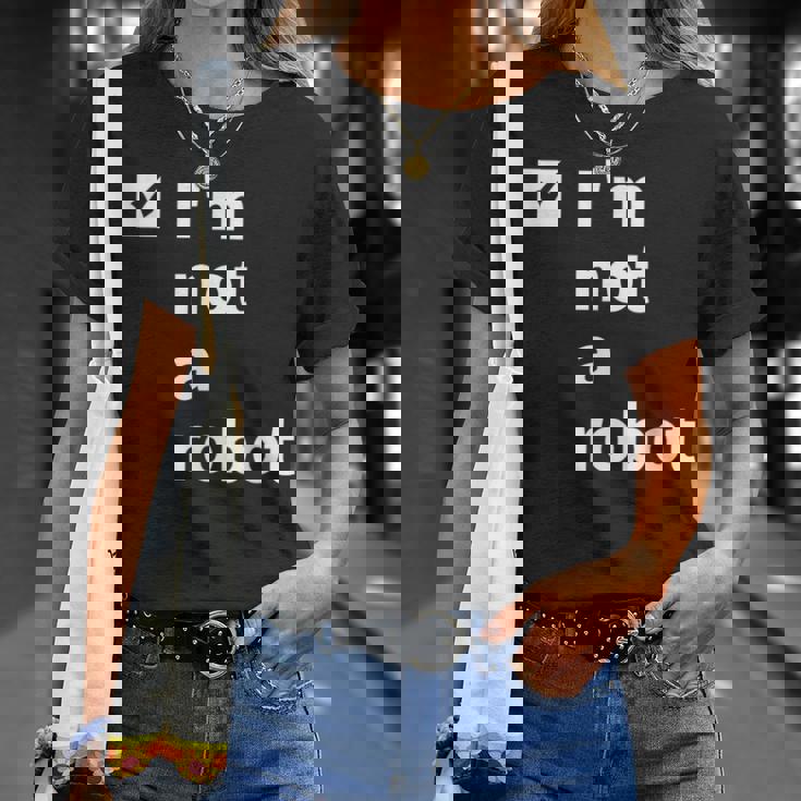 I'm Not A Robot Ai 人工知能ゲーマー Tシャツ 彼女への贈り物