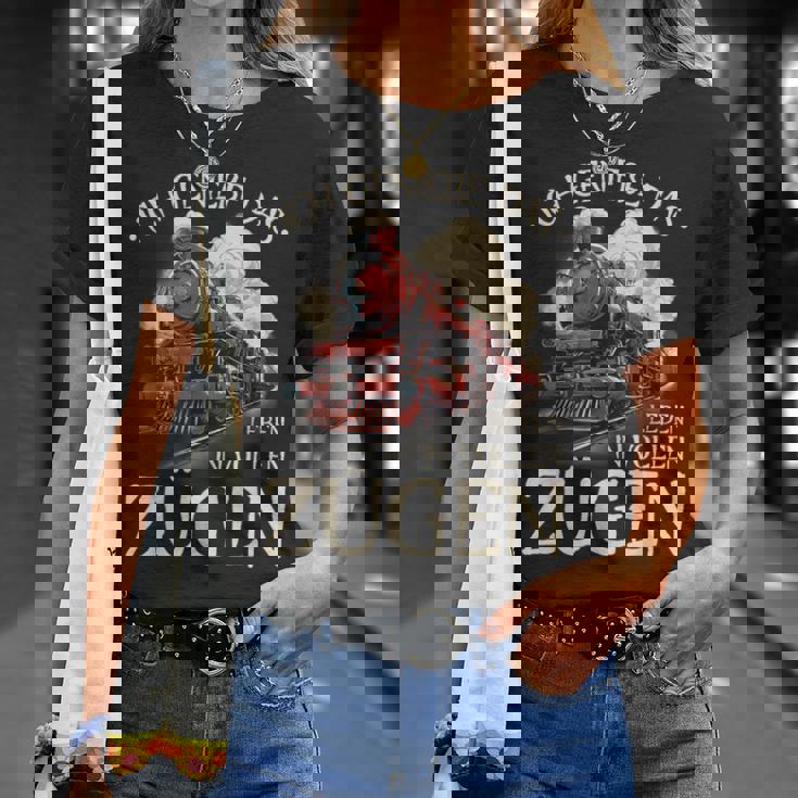 Ich Genieße Das Leben Inollen Zügen 通勤鉄道 Tシャツ 彼女への贈り物