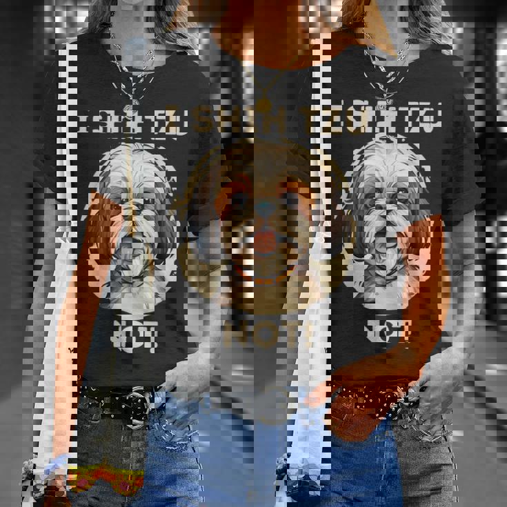 Ihih Tzu Not おもしろシーズー犬 Tシャツ 彼女への贈り物