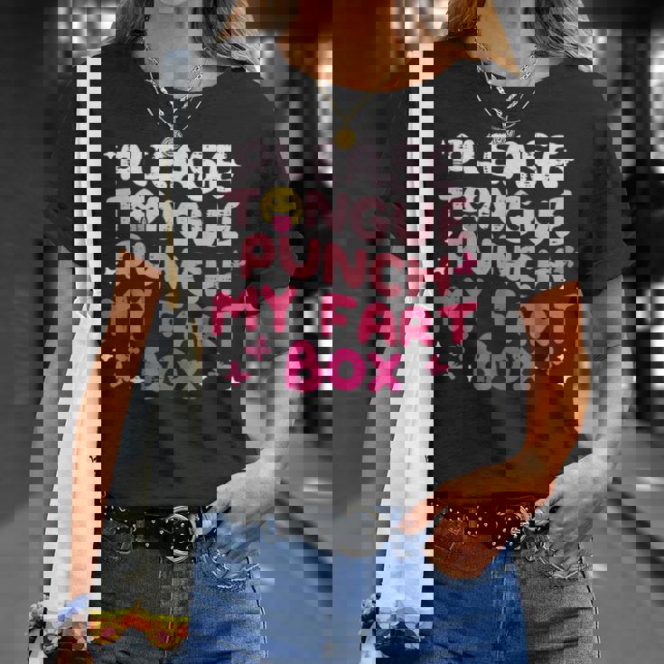 Inappropriate Please Tongue Punch Cringe Women T-Shirt Gifts for Her