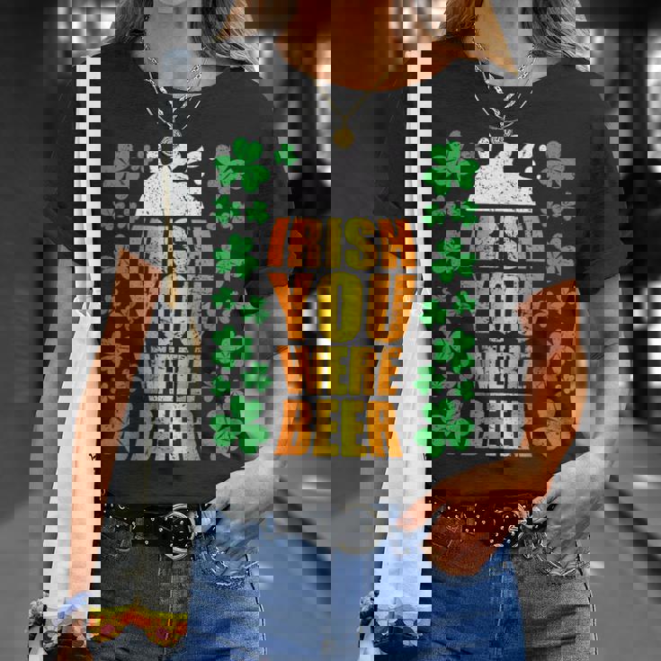 Irish You Were Beer 聖パトリックの日 ビアマグ 面白い Tシャツ 彼女への贈り物