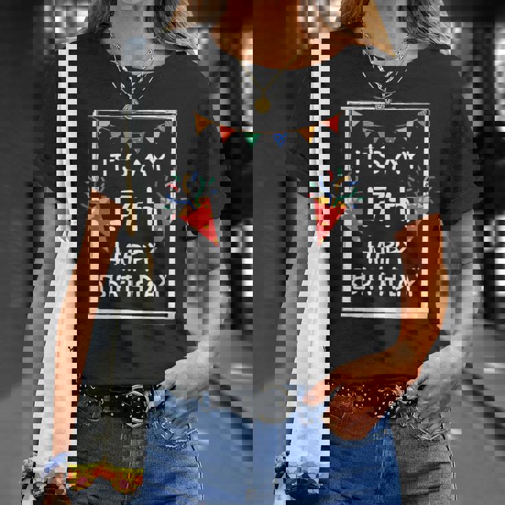 It's My 17Th Birthday Happy 17歳 誕生日 男の子 女の子 Tシャツ 彼女への贈り物