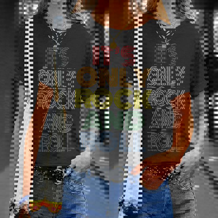 It's Only Rock And Roll ディストレスド ロック コンサート ヴィンテージ 70年代 Tシャツ 彼女への贈り物