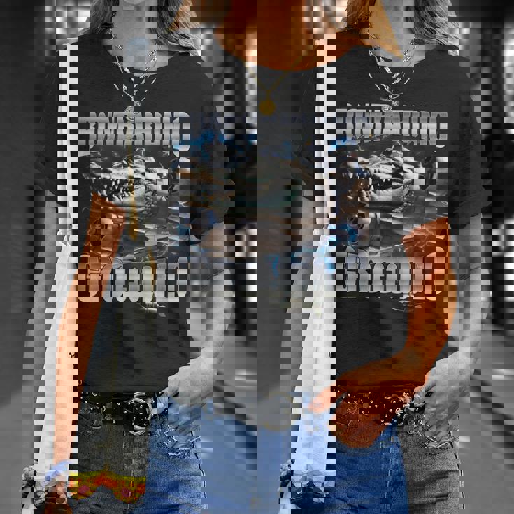 Italian Brainrot Bombardino Crocodilo Tシャツ 彼女への贈り物