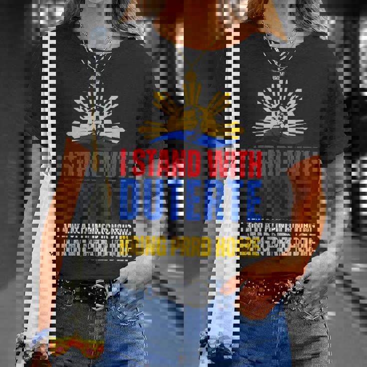 Itand With Digong Duterte Prrd Du30 フィリピン国旗 Tシャツ 彼女への贈り物