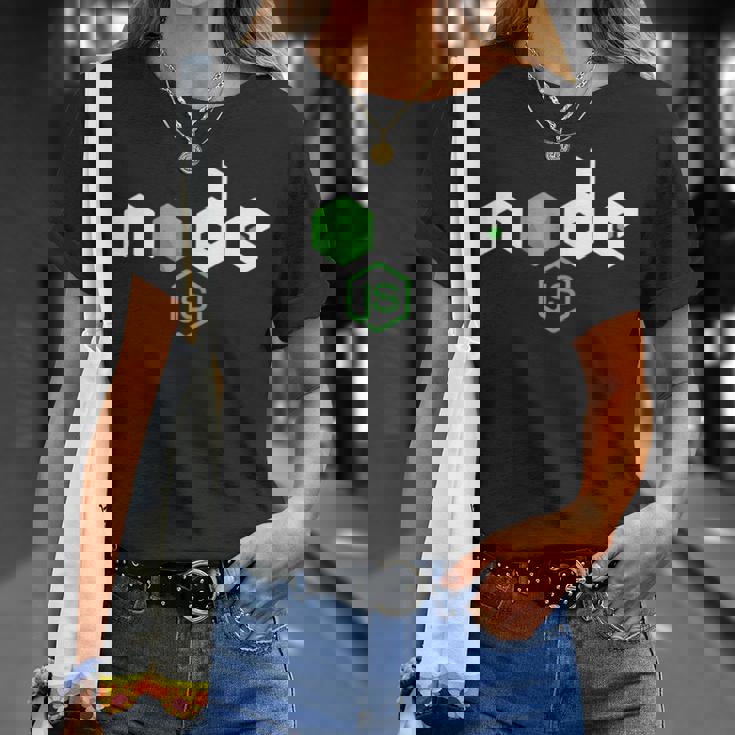 Javascript Programmer Js Node Pc Developers Tシャツ 彼女への贈り物