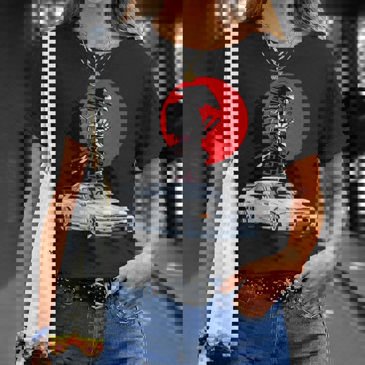 Jdm スカイライン R32 カーチューニング ジャパンサムライドリフト Tシャツ 彼女への贈り物