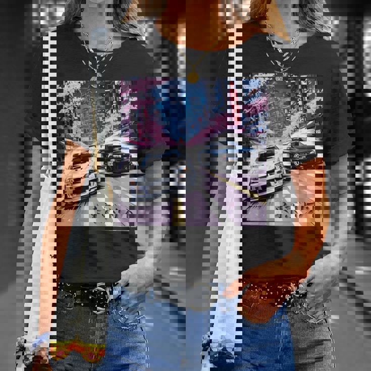 Jdm レースカーズ 東京ストリート ドリフト アニメ風 桜 Tシャツ 彼女への贈り物