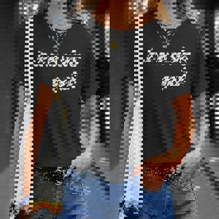 Je Neais Quoi おもしろフランス語引用句 フランス好き。 Tシャツ 彼女への贈り物