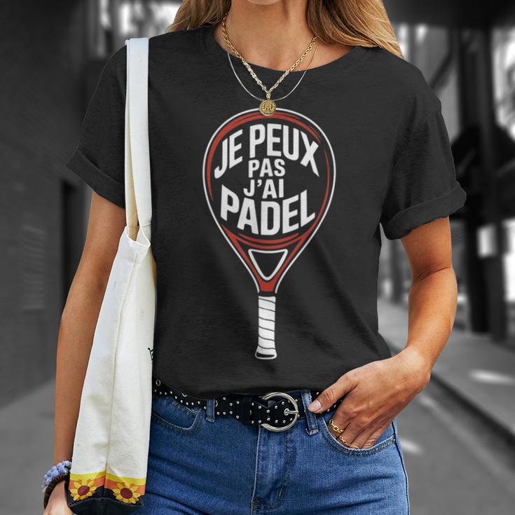 Je Peux Pas J’Ai Padel Homme Humour Padeliste Cadeau Drôle T-Shirt Cadeaux pour elle