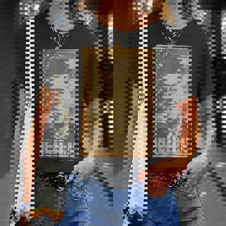 Jfk ジョン・F・ケネディ・トーンポスター Tシャツ 彼女への贈り物