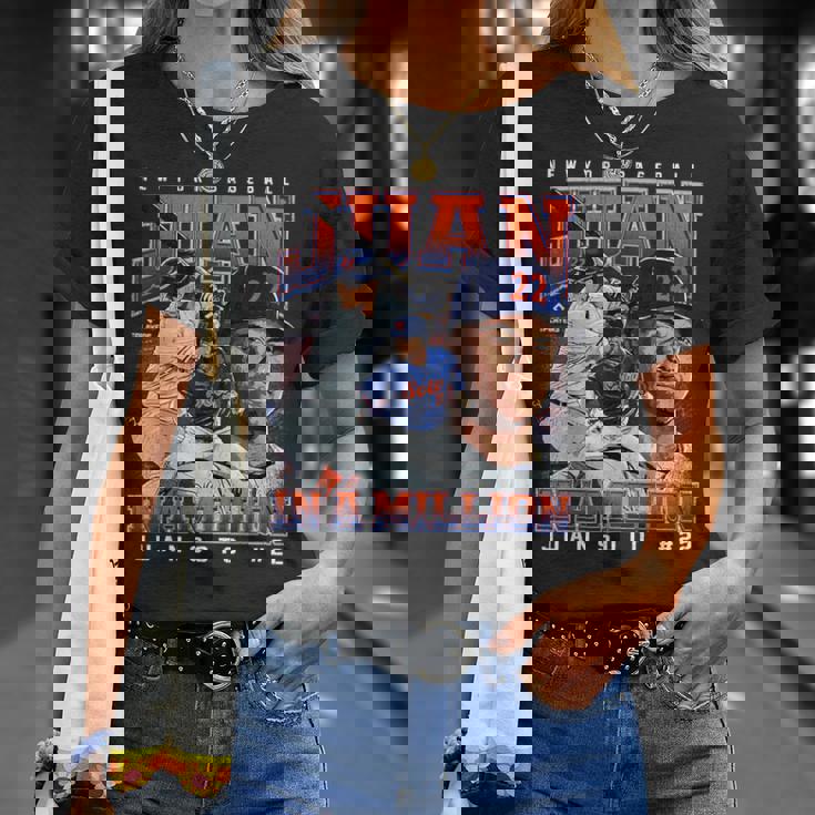 Juan In A Million Juanoto New York Baseball Mlbpa Tシャツ 彼女への贈り物