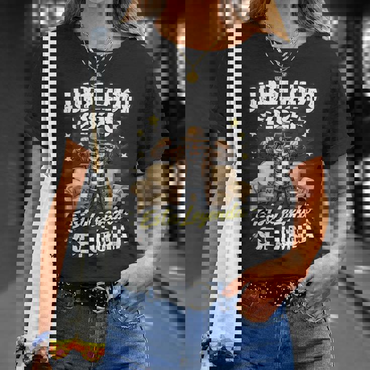 Jubilado 2025 Esta Leyendae Jubila Camiseta unisex Regalos para ella