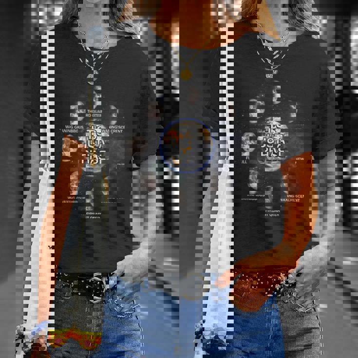 Just A Phase Moon 月面宇宙科学愛好家 天文学惑星 Tシャツ 彼女への贈り物