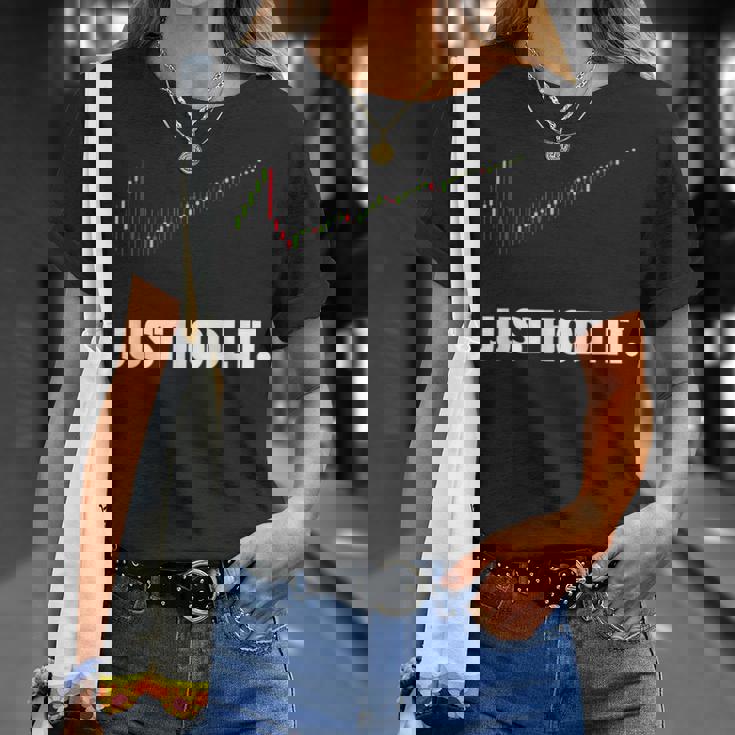 Just Hodl It、クリプトシャツ、暗号通貨、ビットコイン、ドッジ Tシャツ 彼女への贈り物