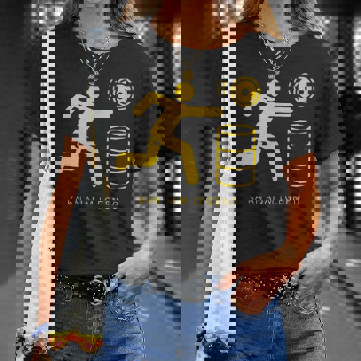 Kan Jam レジェンド ディスクトス アウトドアゲーム Tシャツ 彼女への贈り物