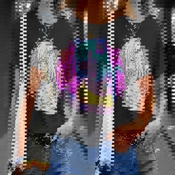 Kawaii Gamer ネコガール メンヘラ 美的パステル ゴス キュート Tシャツ 彼女への贈り物