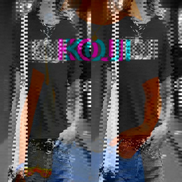 Koji こんにちは、私の名前はファーストネームタグ Tシャツ 彼女への贈り物