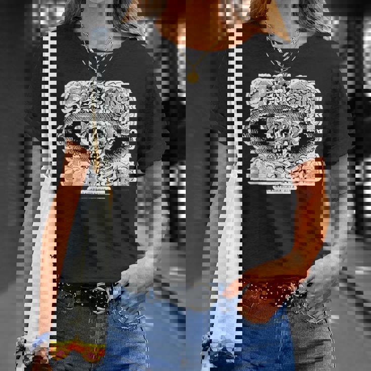 La Calavera カトリーナ ホセ・グアダルーペ・ポサダ作 Tシャツ 彼女への贈り物