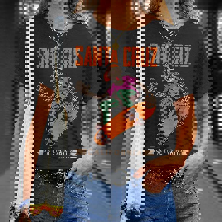 Laid Back スケルトン スケートボーダー サンタクルーズ Tシャツ 彼女への贈り物