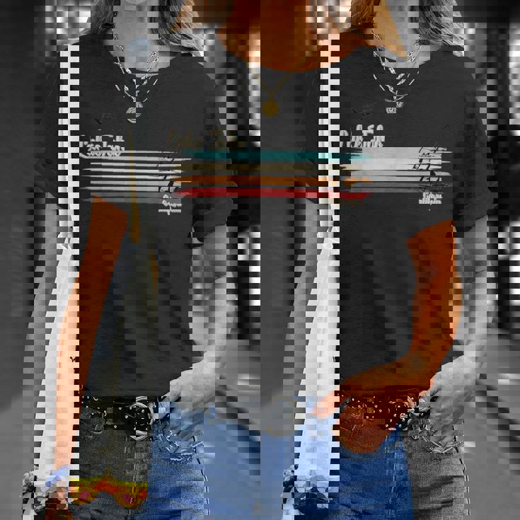 Lake Tahoe カリフォルニア ウィンドサーフィン レトロ レース ウィンドサーファー Tシャツ 彼女への贈り物