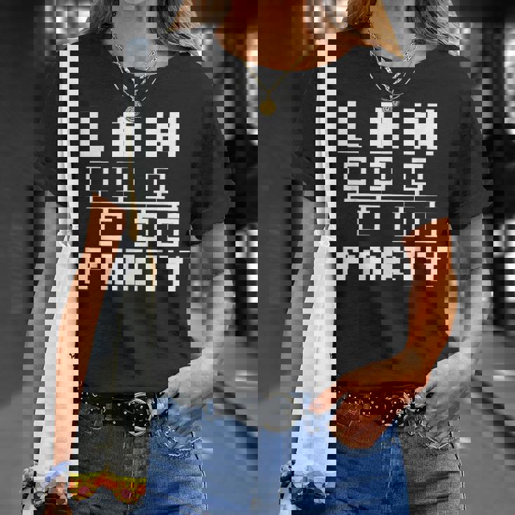 Lan Party レトロゲームtシャツ Tシャツ 彼女への贈り物