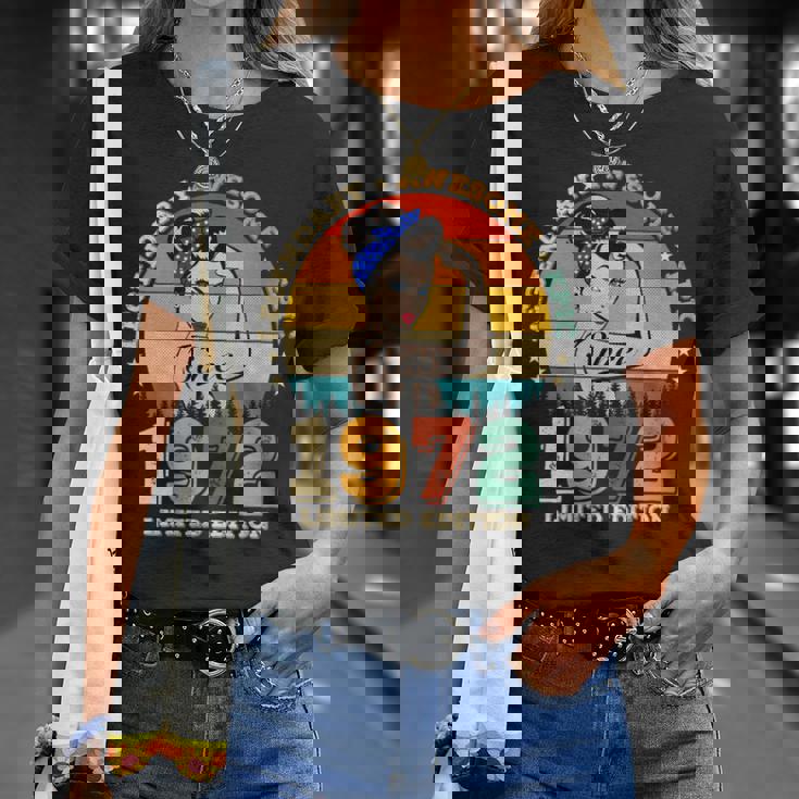 Legendario De 53 Años Desde 1972 Impresionante 53 Cumpleaños Es Cuello Camiseta unisex Regalos para ella