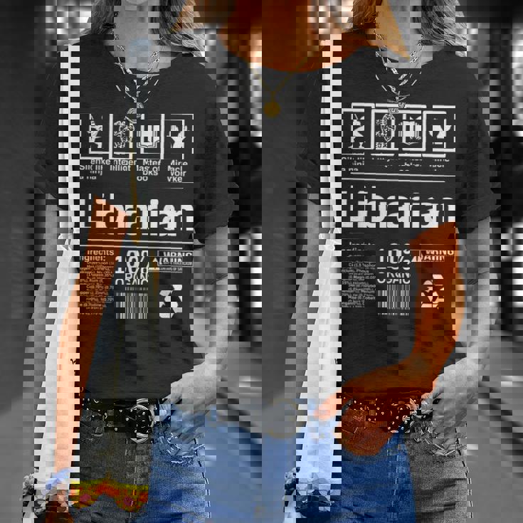 Librarian 面白い図書館ギフト Tシャツ 彼女への贈り物