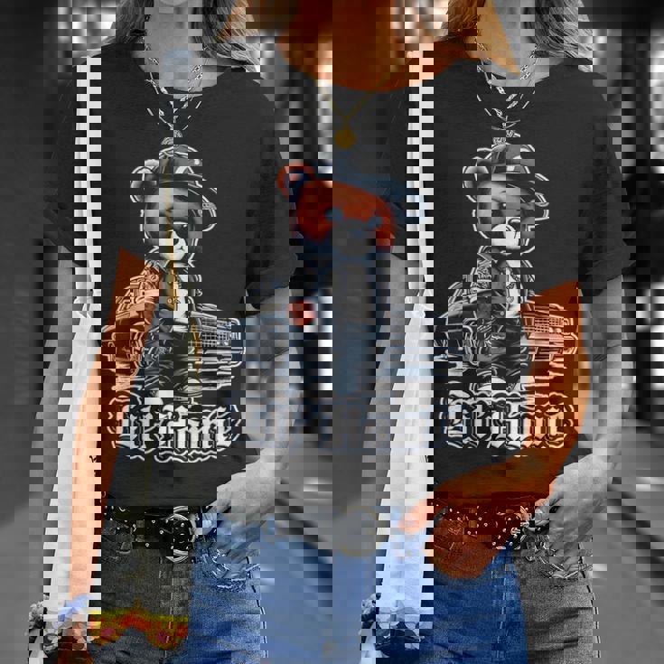Lil Homie Lowrider かわいいテディベア ヒップホップ ローライダー チカーノ Tシャツ 彼女への贈り物