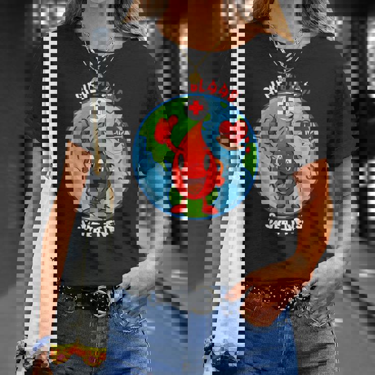 Lindo Día Del Donante Deangre Darangrealvaridas Cada Gota Cuenta Camiseta unisex Regalos para ella