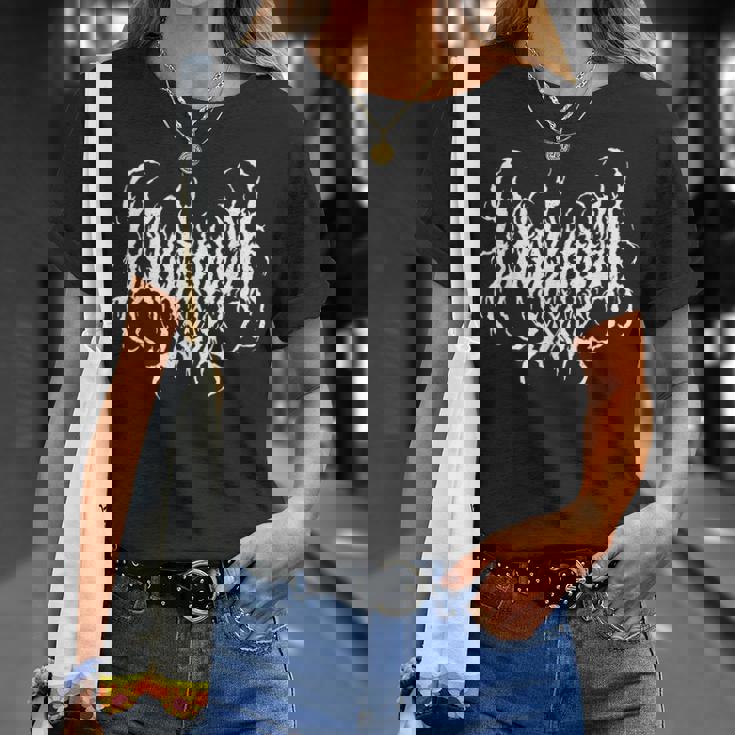 Live Life Laugh Love デスメタルスタイル Tシャツ 彼女への贈り物