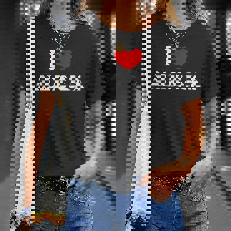 I Love Alicja 私は愛する Alicja Tシャツ 彼女への贈り物