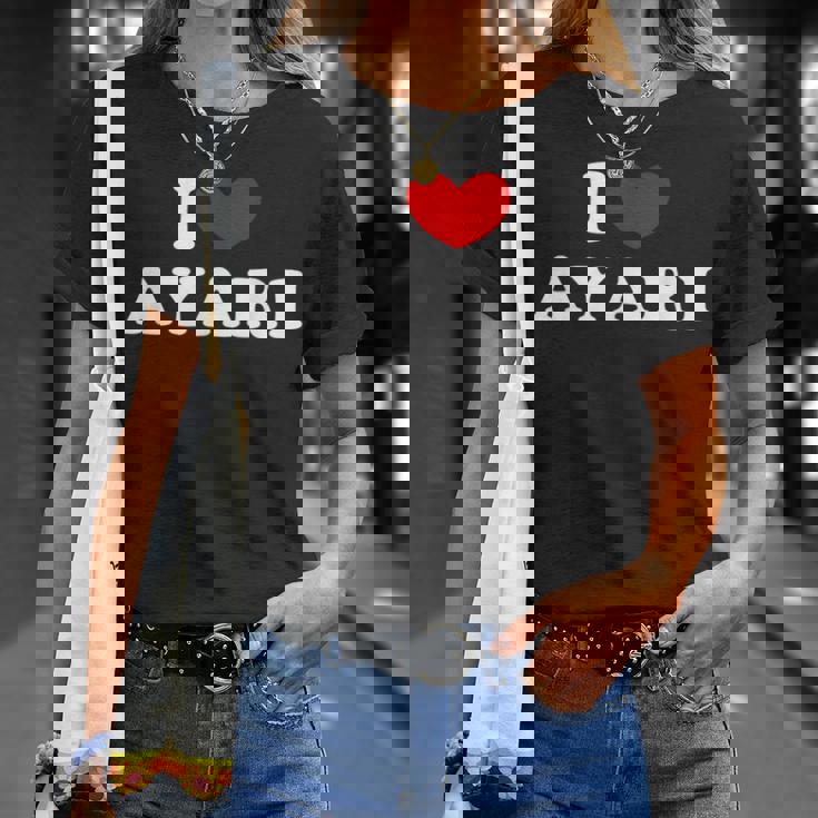 I Love Ayari 私は愛する Ayari Tシャツ 彼女への贈り物