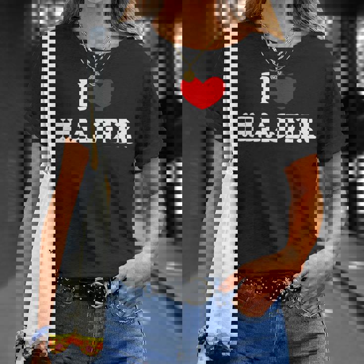 I Love Hajer 私は愛する Hajer Tシャツ 彼女への贈り物