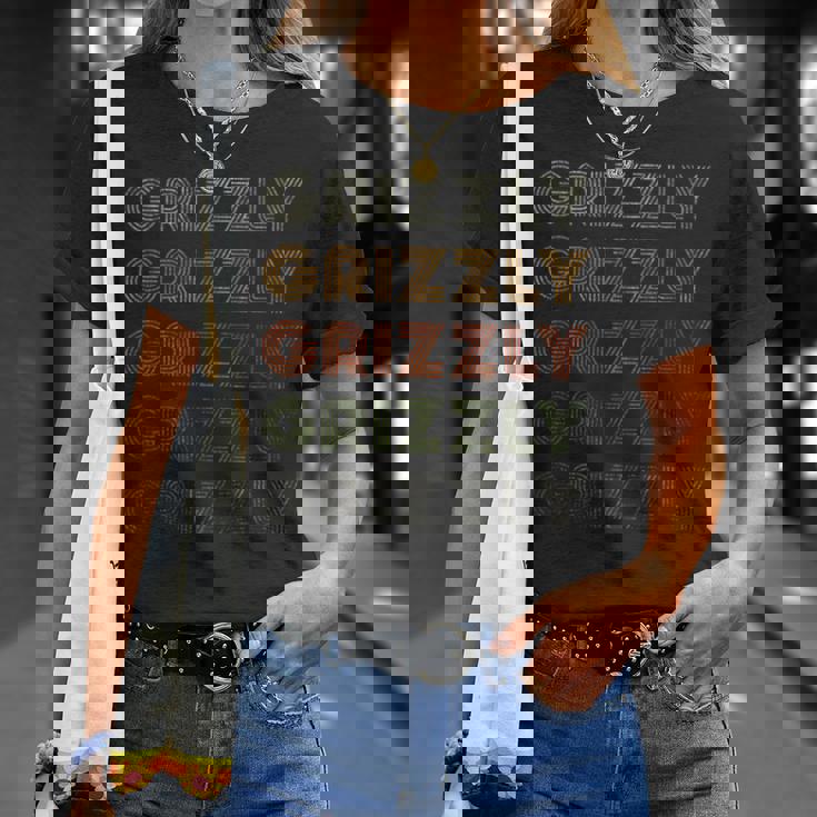 Love Heart Grizzly グランジ ビンテージスタイル ブラック グリズリー Tシャツ 彼女への贈り物