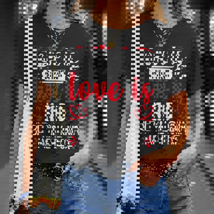 Love Is Patient But Y'all Make Me Lose My Mind Faith Tシャツ 彼女への贈り物