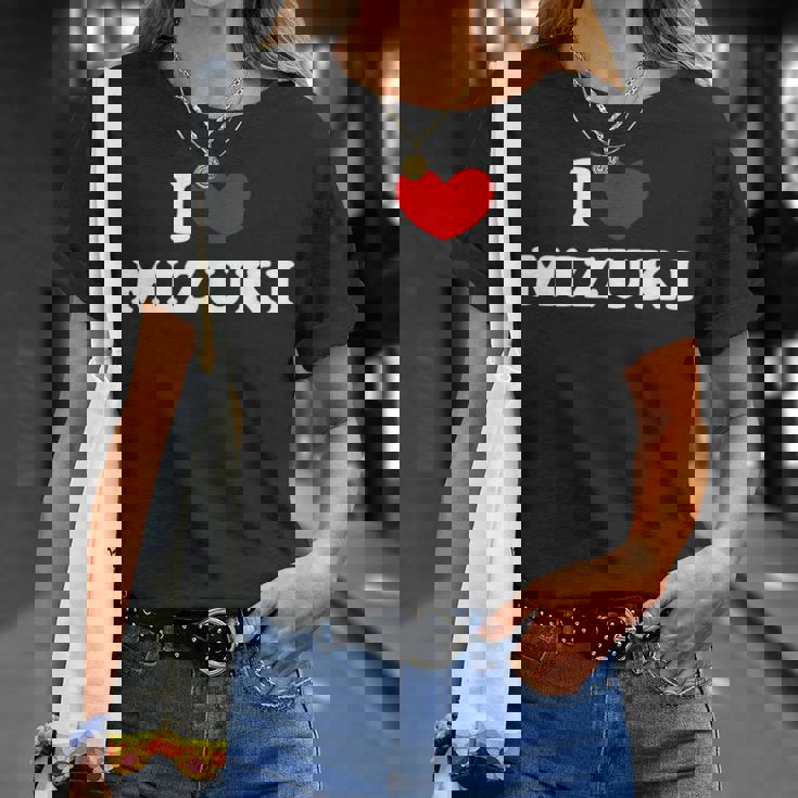 I Love Mizuki 私は愛する Mizuki Tシャツ 彼女への贈り物