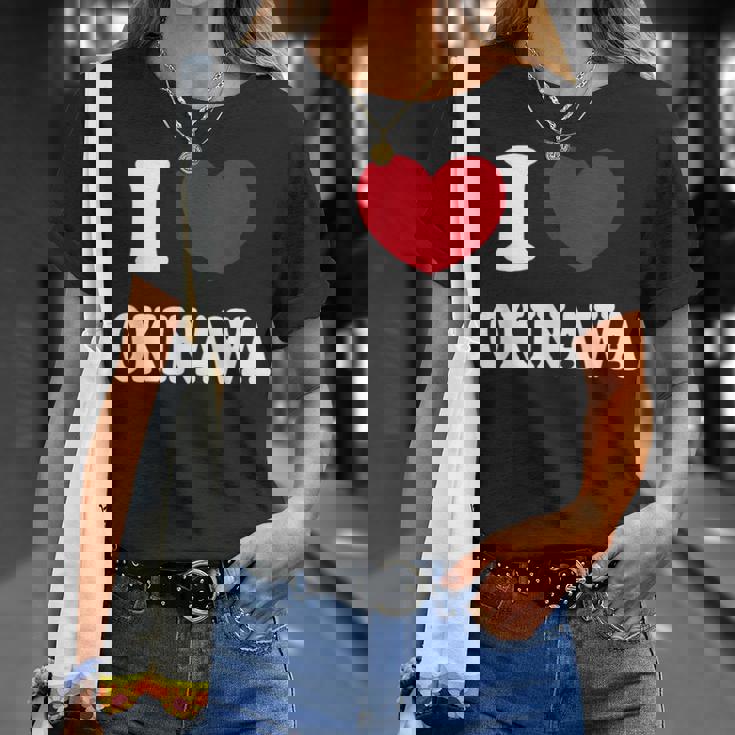 I Love Okinawa 沖縄大好き Tシャツ 彼女への贈り物