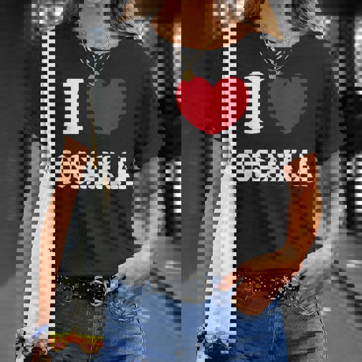 I Love Osaka アイ・ラブ大阪 Tシャツ 彼女への贈り物