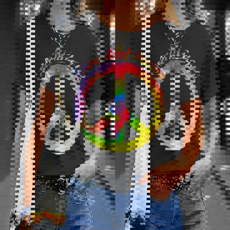 Love Peace 60年代70年代ヒッピーコスチューム Love Peace Tシャツ 彼女への贈り物