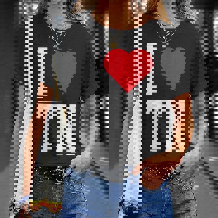 I Love Tennessee Tn Throwback Classic Tシャツ 彼女への贈り物