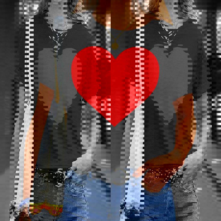 I Love You レッドハート バレンタインデー 絵文字 Tシャツ 彼女への贈り物