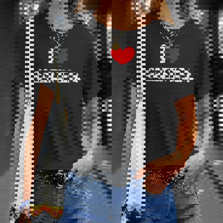 I Loveakura 私は愛するakura Tシャツ 彼女への贈り物