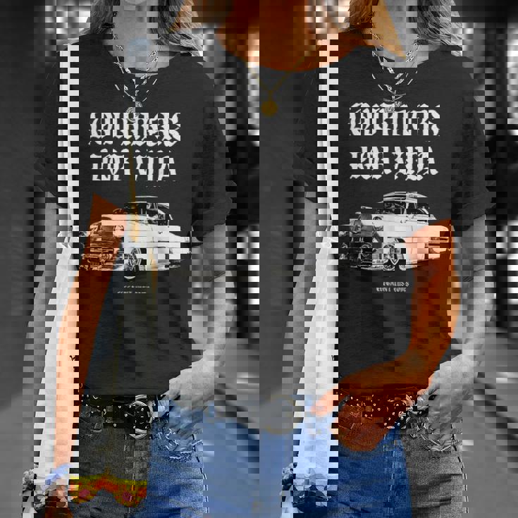 Lowrider's Porida Kustom リードそり ホットロッド マッスルカー Tシャツ 彼女への贈り物