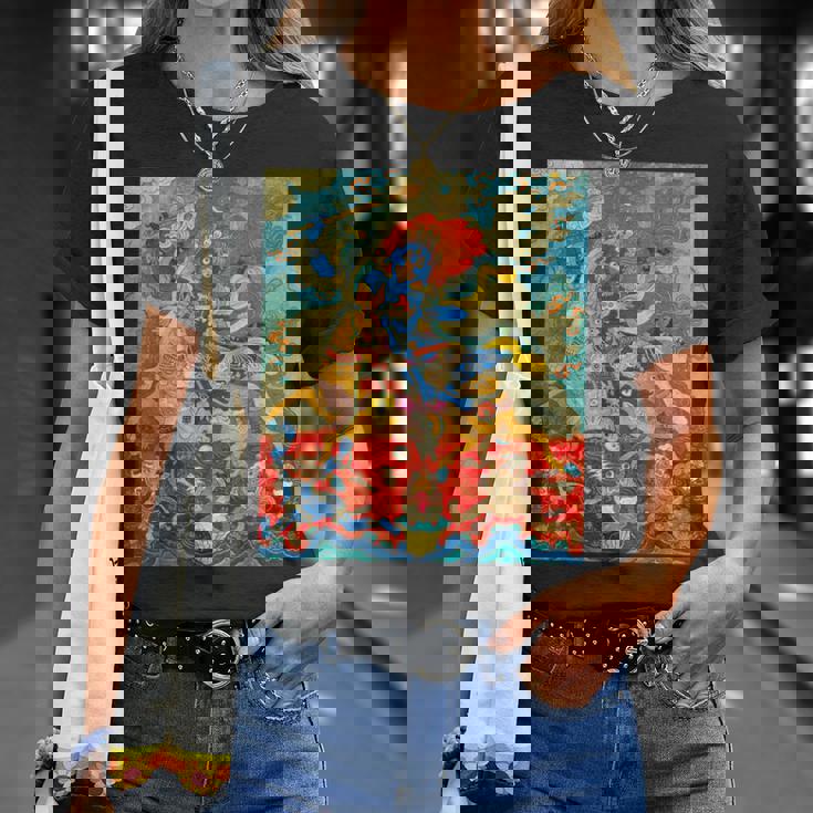 Magzor Gyalmo チベット仏教 タンカ 曼荼羅 仏教 Tシャツ 彼女への贈り物